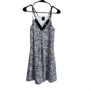 Ethereal White Floral Spaghetti Strap Slip Sundress Size Small